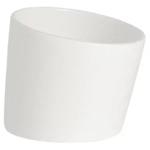 Steelite Taste White Pot Tilt 7.5 x 9cm/2.95 x 3.54"