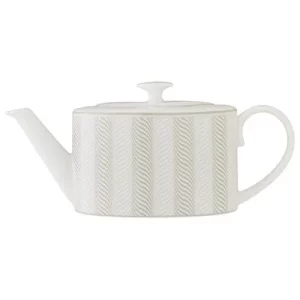 Steelite William Edwards Bakewell Taupe Coupe 2 Cup Oval Teapot 550ml/19.36oz