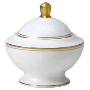 Steelite William Edwards Burnished Gold Classic Covered Sugar 250ml/9oz