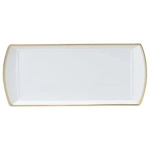 Steelite William Edwards Burnished Gold Classic Large Rectangle Tray 34 x 15cm/13.39 x 5.91"