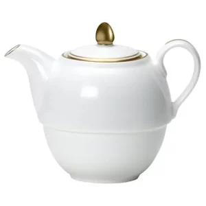 Steelite William Edwards Burnished Gold Coupe Tea For One Teapot Lid Fits A