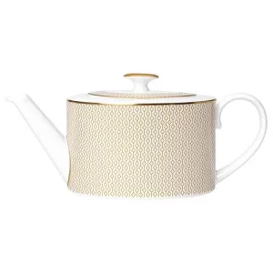 Steelite William Edwards Diamond Gold Coupe 2 Cup Oval Teapot Lid Fits AND0