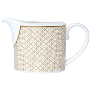 Steelite William Edwards Diamond Gold Coupe Milk Jug 220ml/7.74oz