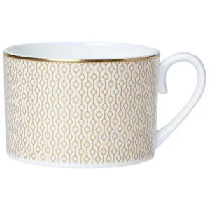 Steelite William Edwards Diamond Gold Coupe Tea Can Cup 200ml/7oz