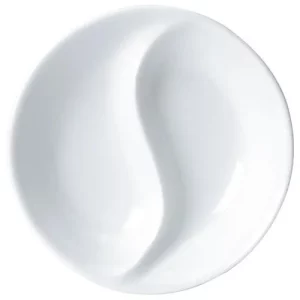 Steelite William Edwards Oriental Round Divided Dish 9.7 x 2.3cm/3.82 x 0.91"