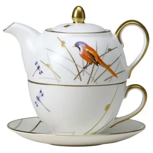 Steelite William Edwards Reed Coupe Tea For One Set (Cup & Teapot)