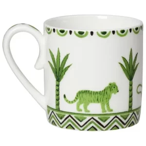 Steelite William Edwards Sultan's Garden Green Coupe Coffee Can Cup V1 6cm/2.36"
