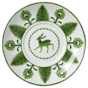 Steelite William Edwards Sultan's Garden Green Coupe Espresso Saucer V2 12cm/4.72"