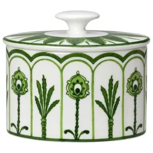 Steelite William Edwards Sultan's Garden Green Coupe Oval Sugar 225ml/7.92oz
