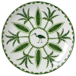 Steelite William Edwards Sultan's Garden Green Coupe Plate V1 16.5cm/6.5"