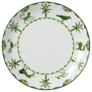 Steelite William Edwards Sultan's Garden Green Coupe Plate V2 16.5cm/6.5"