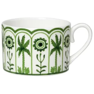 Steelite William Edwards Sultan's Garden Green Coupe Tea Can Cup 200ml/7oz