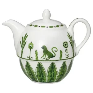 Steelite William Edwards Sultan's Garden Green Coupe Tea For One Teapot Lid