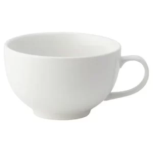 Utopia Anton Black Fine China Continental Bowl Cup 340ml/12oz