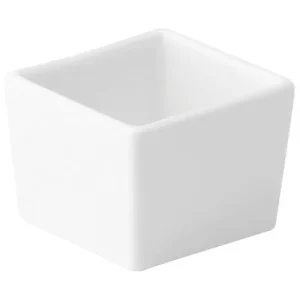 Utopia Anton Black Fine China Deep Square Dish 6.5cm/2.5"