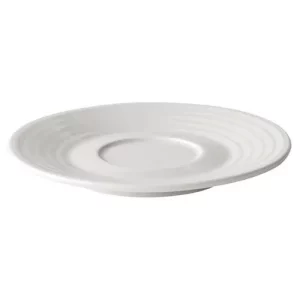 Utopia Anton Black Fine China Edge Coupe Saucer 15cm/5.75"