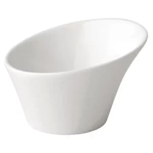 Utopia Anton Black Fine China Mini Elipse Bowl 8cm/3"