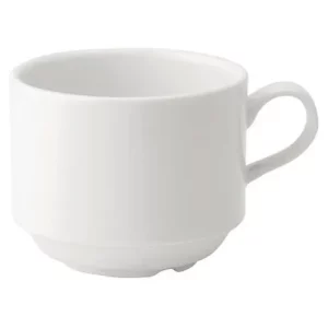 Utopia Anton Black Fine China Stacking Cup 85ml/3oz