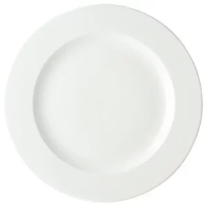 Utopia Anton Black Fine China Winged Presentation Plate 33cm/12.75"