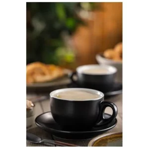 Utopia Barista Matt Black Latte Cup 280ml/10oz