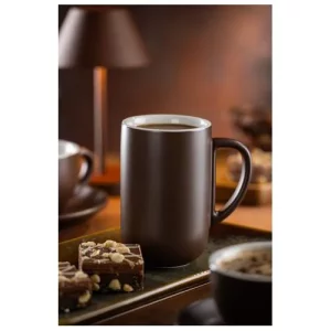Utopia Barista Matt Brown Bullet Mug 320ml/11oz