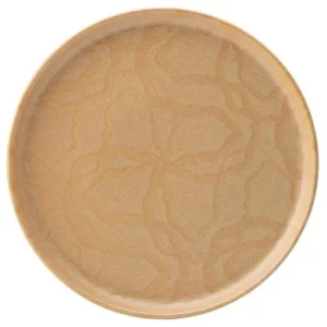 Utopia Maze Flax Walled Plate 27cm/10.5"