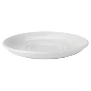 Utopia Pure White Double Well Saucer 15cm/6"