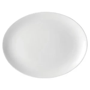 Utopia Pure White Oval Plate 25.5cm/10"