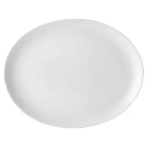 Utopia Pure White Oval Plate 30cm/12"