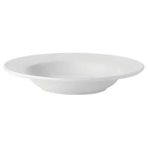 Utopia Pure White Rimmed Soup Bowl 22.5cm/9"