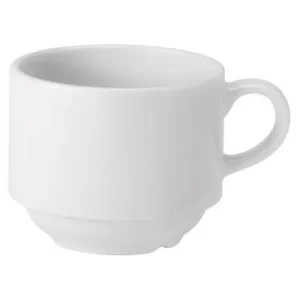 Utopia Pure White Stacking Cup 200ml/7oz