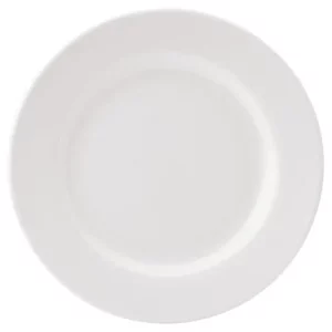 Utopia Pure White Wide Rim Plate 20.25cm/8"