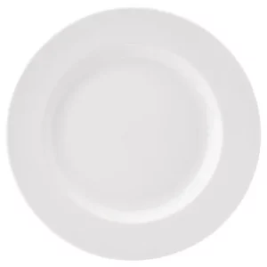 Utopia Pure White Wide Rim Plate 25.5cm/10"