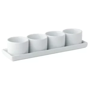 Utopia Titan Gourmet 4 Round Bowls & Tray 22.86 x 6.99 cm/9 x 2.75"