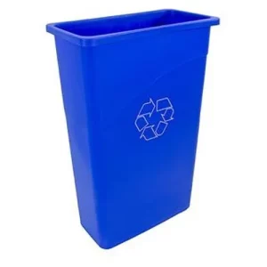 Wall Hugger Recycling Bin 90L - Blue - Single
