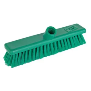 Washable Broom Head Coloured Stock 30cm Stiff - Green