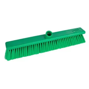 Washable Broom Head Coloured Stock 45cm Stiff - Green