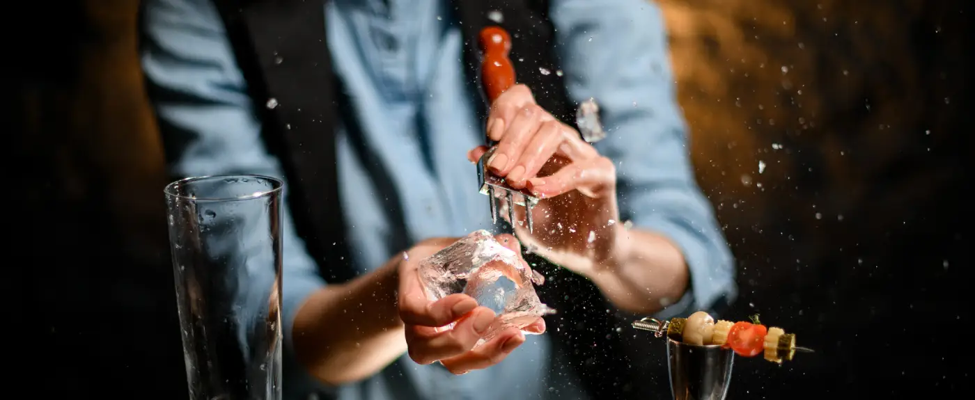 Image of Ice Tools being used at a bar