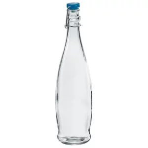 Borgonovo Indro Swing Top Bottle 1L/35.2oz Blue Lid