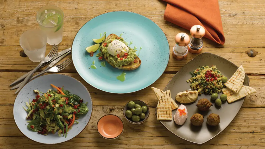 image of a selection of tableware with different tableware material
