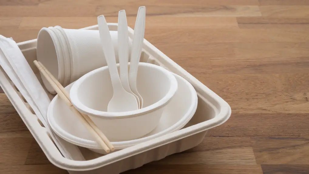Image of Natural eco-friendly tableware