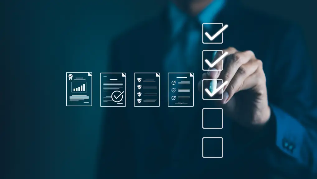Image of Quality Assurance and Document Control with Checklist Icons.- second-hand catering equipment