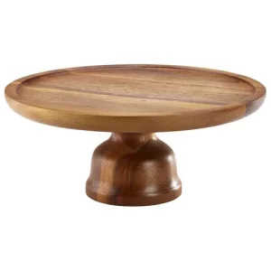 GenWare Acacia Wood Cake Stand