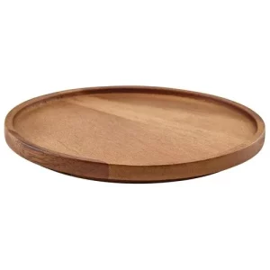 GenWare Acacia Wood Presentation Plate 20.5cm/8.1"