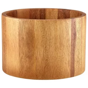 GenWare Acacia Wood Straight Sided Bowl 22.5 x 15cm/8.9 x 5.9"