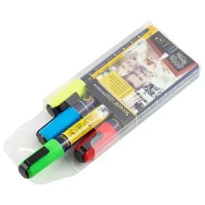 GenWare Chalkmarkers 4 Colour Pack (Red, Green, Yellow, Blue) Medium