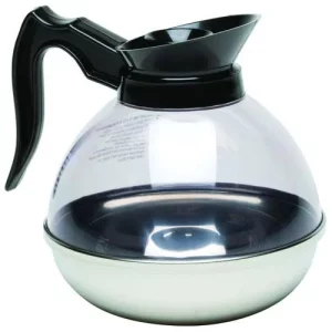 GenWare Coffee Decanter Clear Top/Stainless Steel Base 1.9L/64oz