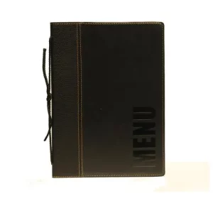 GenWare Contemporary A5 Menu Holder Black 4 Pages