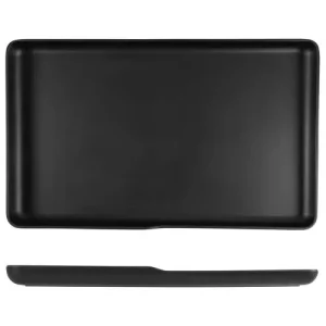 GenWare Copenhagen Melamine Platter Black GN 1/1 53 x 32.5 x 3.5cm/20.9 x 12.8 x 1.4"