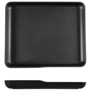 GenWare Copenhagen Melamine Platter Black GN 1/2 32.5 x 26.5 x 3.5cm/12.8 x 10.4 x 1.4"